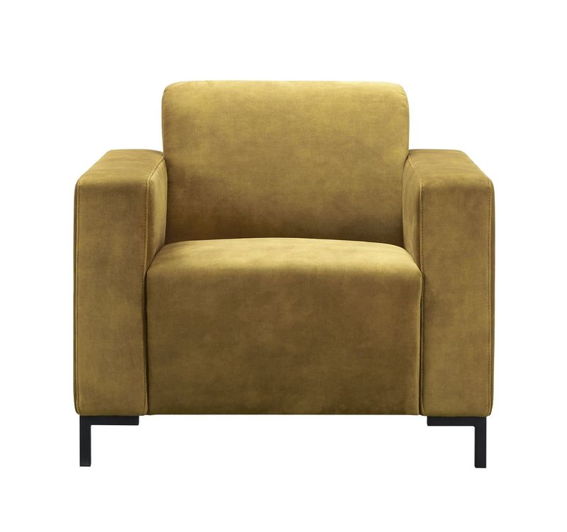 Fauteuil Alpa pocketveren met HR-schuim zitting gold