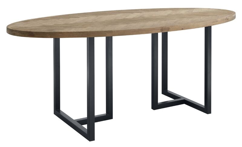 Eettafel Veneta 200 cm naturel visgraatmotief