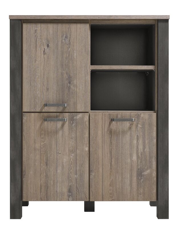Kast Bellona 150 x 118 donkerbruin