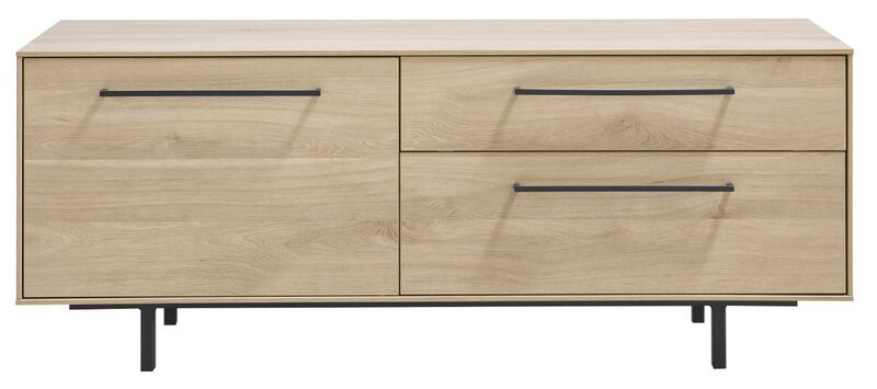 Tv-meubel Ricco fresh oak melamine, 125x45x50 cm