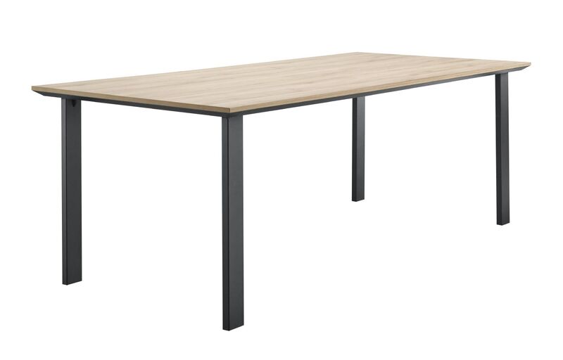 Eettafel Ricco fresh oak melamine, 190x90x78 cm