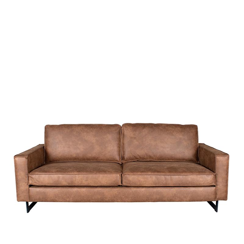 3-Zitsbank Arezzo koudschuim zitting cognac leder