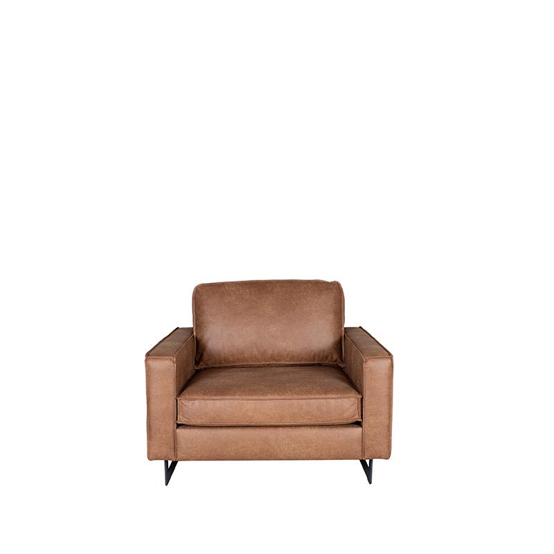 1-Zitsbank Arezzo koudschuim zitting cognac leder