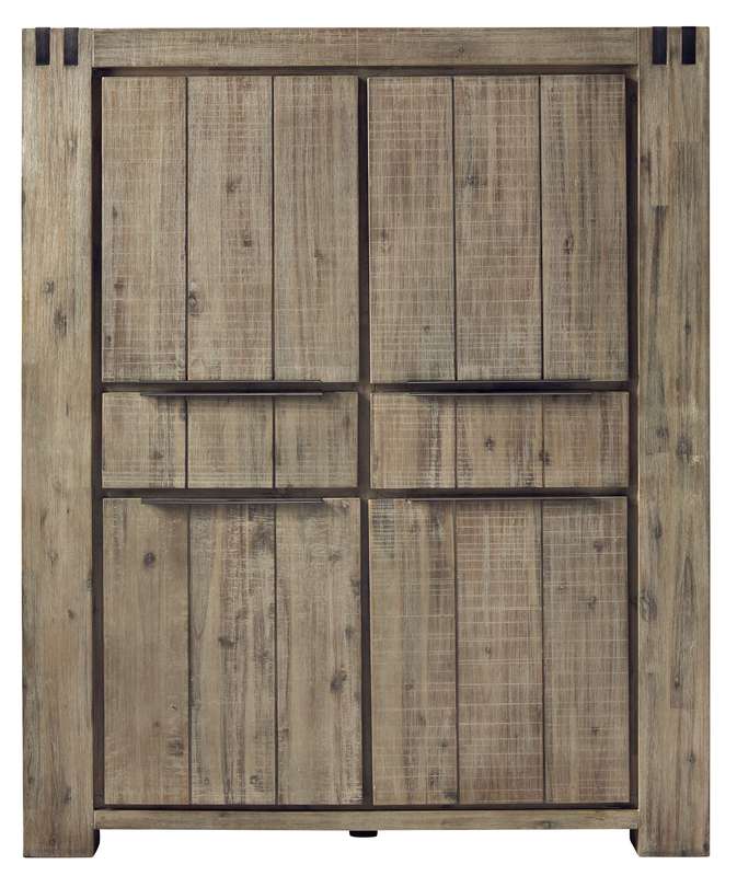 Opbergkast Bassano 174 x 144 rough warm grey