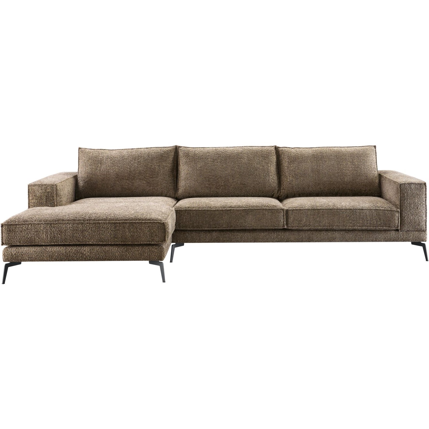 Hoekbank Andelo polyether met HR schuim en visco wood