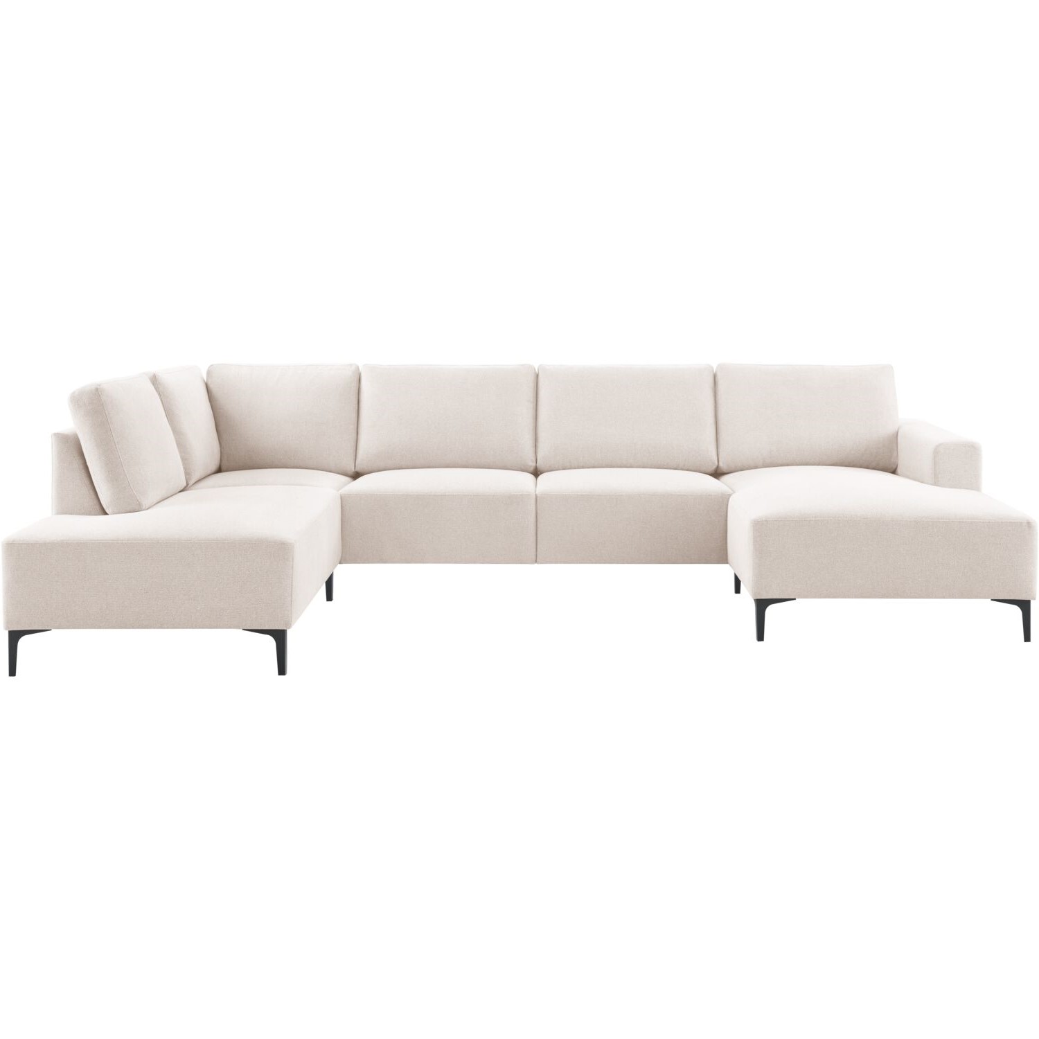 Hoekbank Fabria polyetherschuim in clay