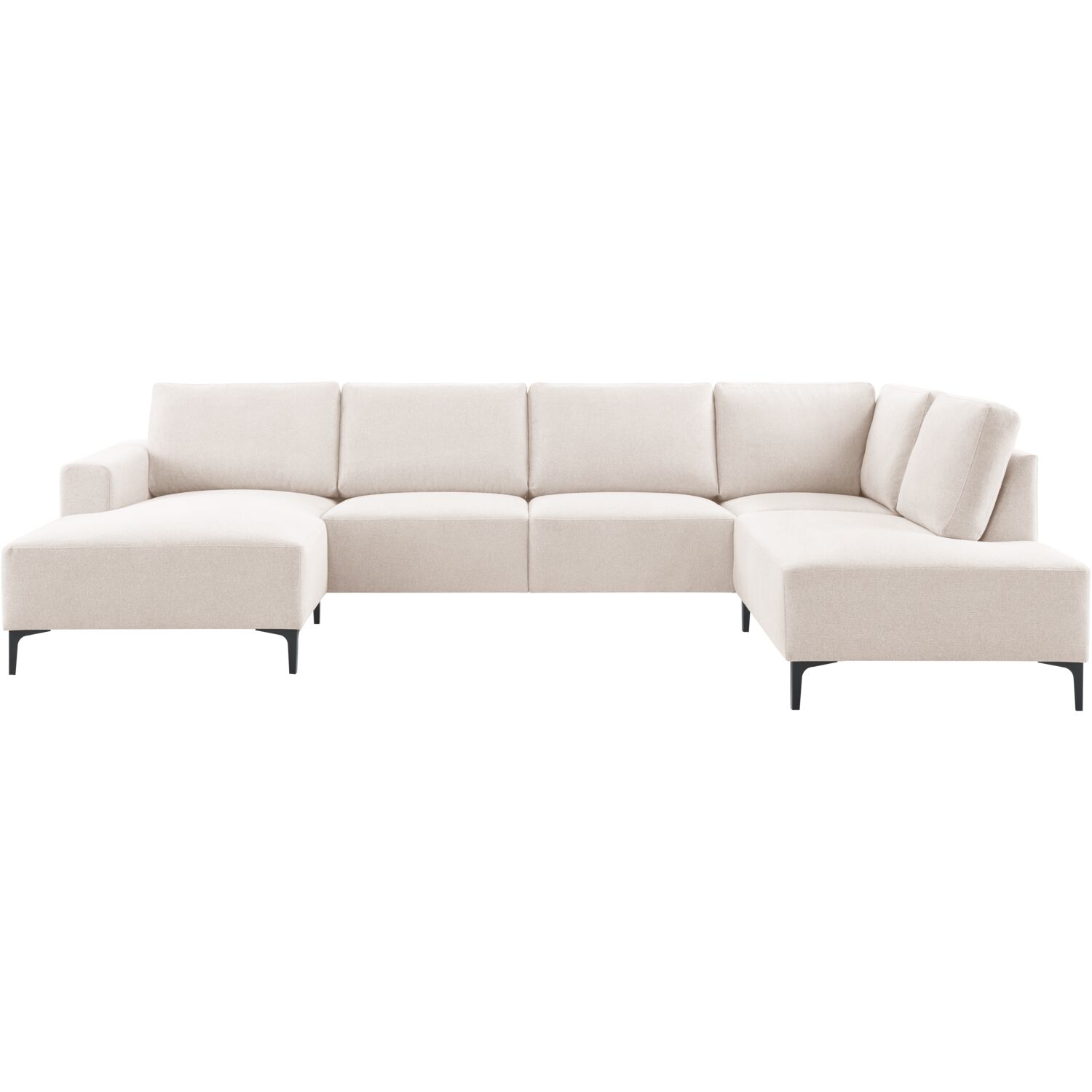 Hoekbank Fabria polyetherschuim in clay