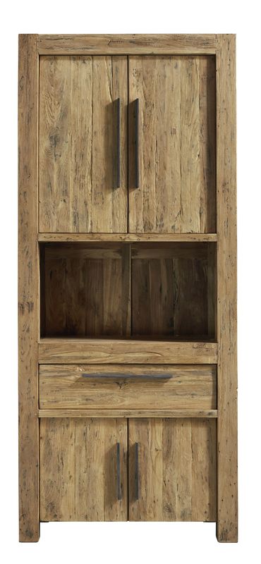 Opbergkast Travi 201 x 86 teak black wash
