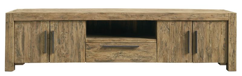 Tv-meubel Travi 57 x 226 teak black wash