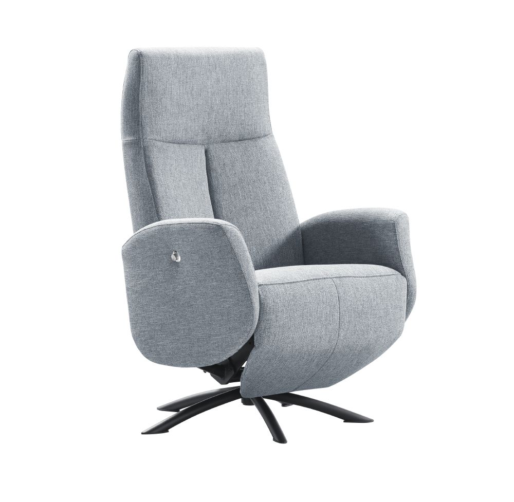 Draaifauteuil Fonte topline veren met HR-schuim zitting handmatig verstelbaar grey