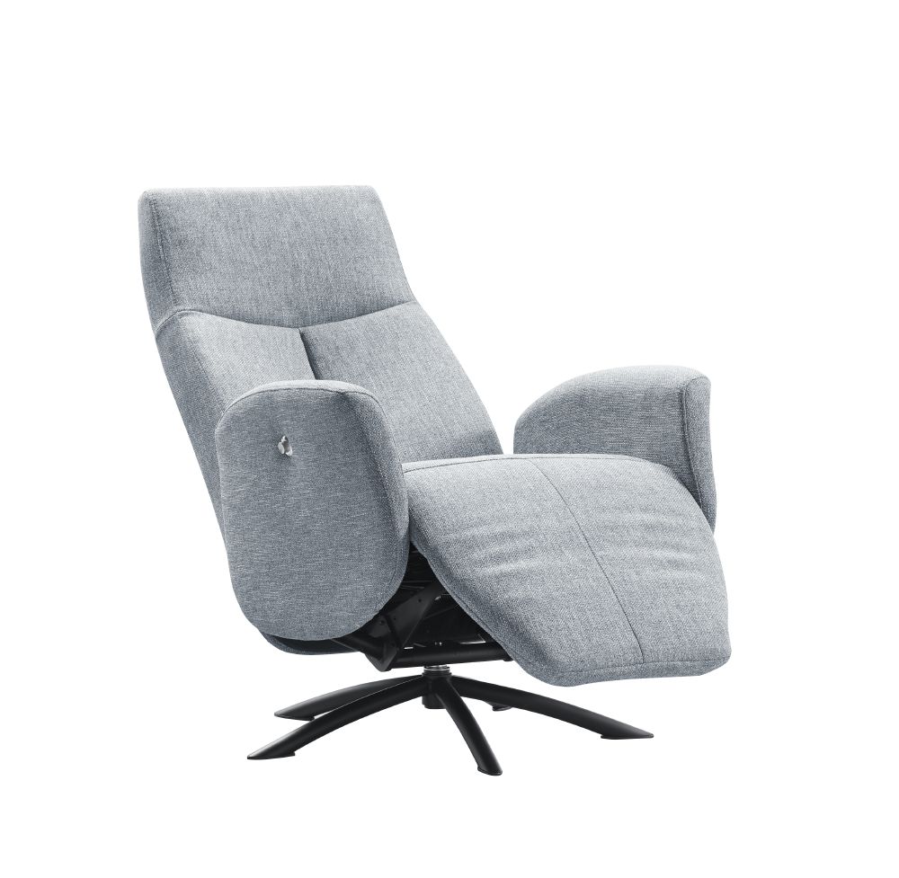 Draaifauteuil Fonte topline veren met HR-schuim zitting handmatig verstelbaar grey