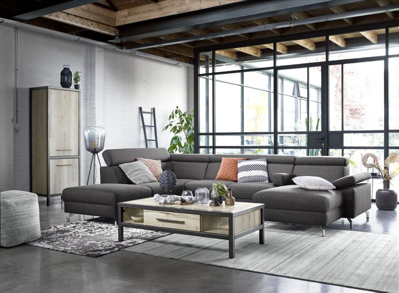 Salontafel Diago 135 x 67 silver decor