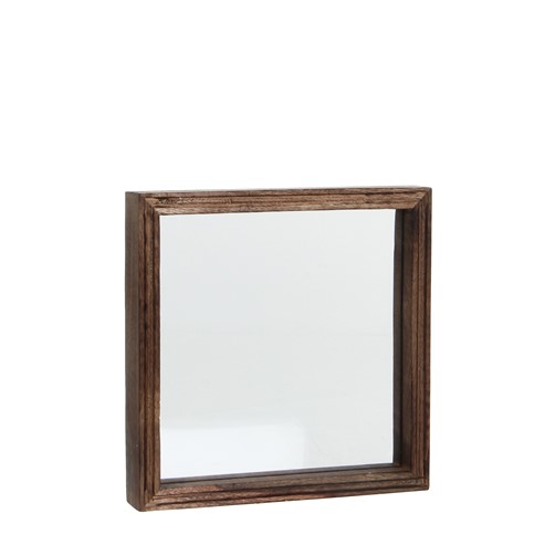Fotolijst Amola donkerbruin mangohout, 23x3,5x23 cm