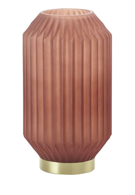 Tafellamp Cilantreo glas mat terra Ø15