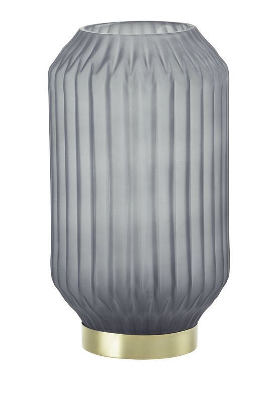Tafellamp Cilantreo glas mat grijsgroen Ø15