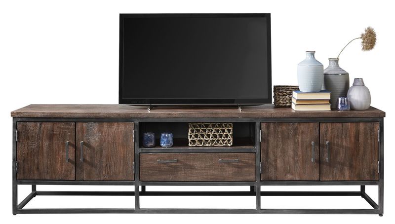 Tv-meubel Metvint 220 x 60 mangohout