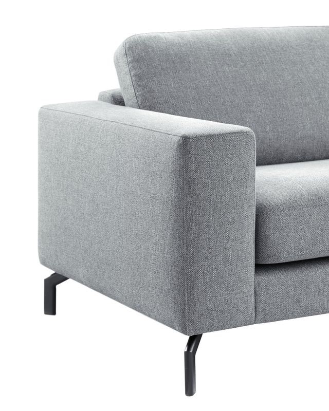 Hoekbank Rango pocketveren met viscoschuim zitting grijs