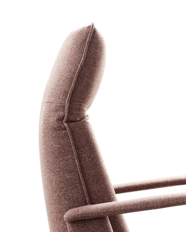 Relaxfauteuil Seduto pocketveren met HR-schuimzitting handmatig verstelbaar brick