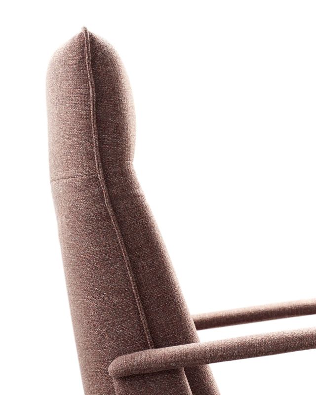 Relaxfauteuil Seduto pocketveren met HR-schuimzitting handmatig verstelbaar brick