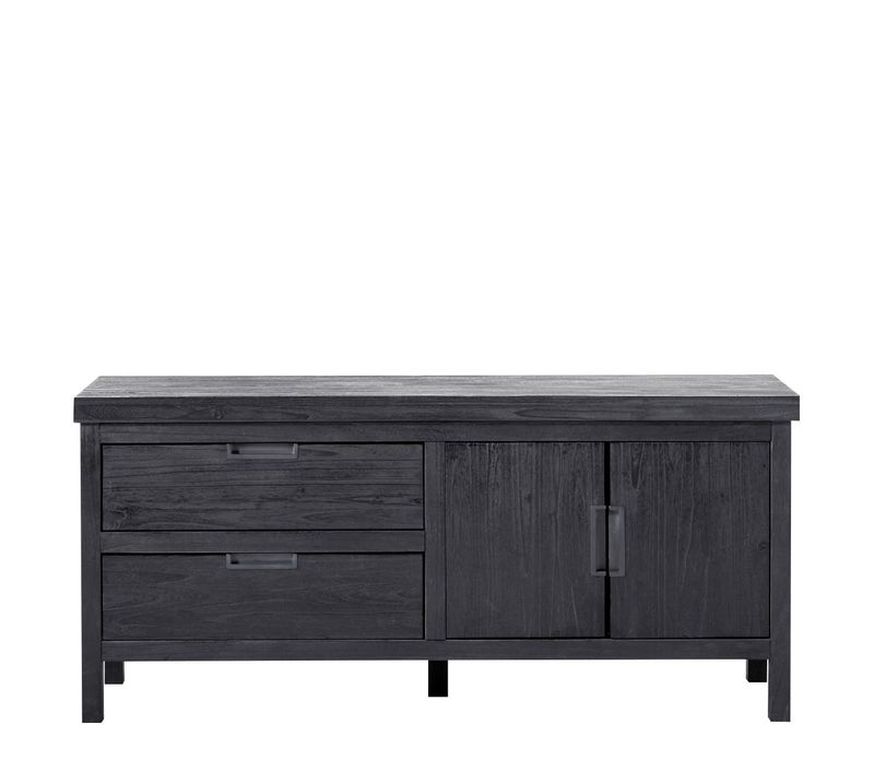 Tv-meubel Stretto black 138 x 63 zwart