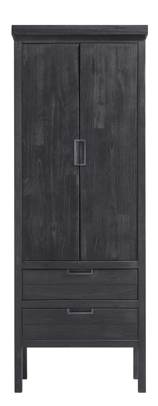 Kast Stretto black 195 x 72 zwart