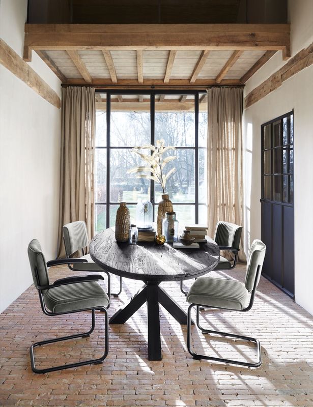 Eettafel Stretto 230 x 115 black