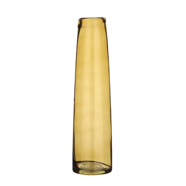 Vaas Nebbia geel glas, 10x37,5 cm
