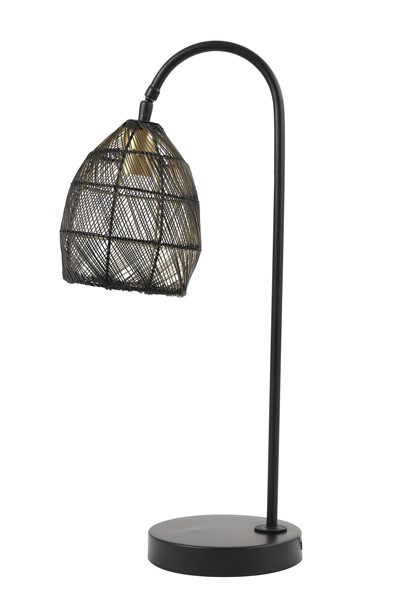 Tafellamp Marola zwart-goud