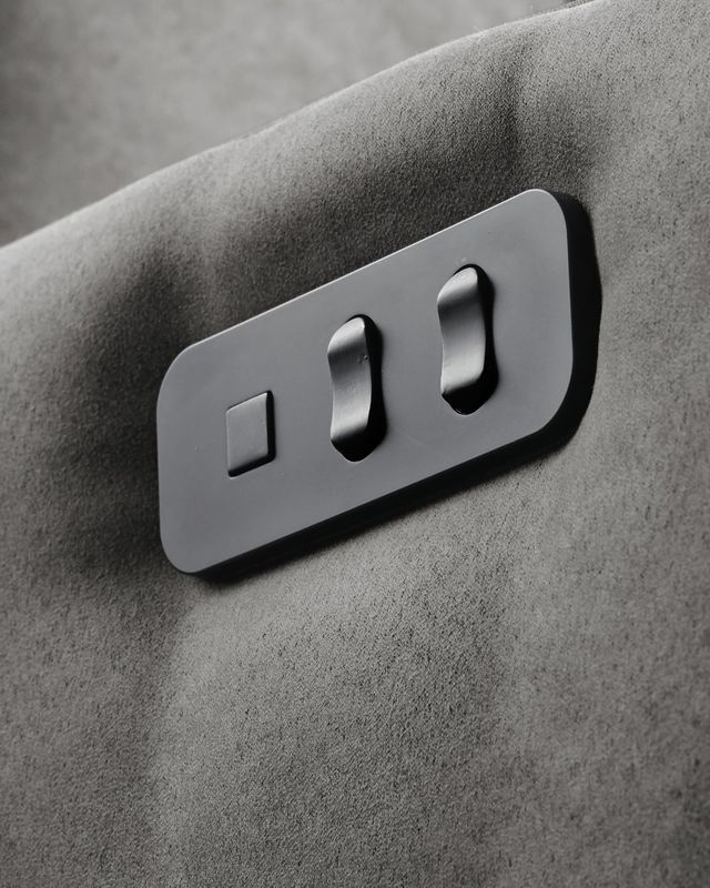 Relaxfauteuil Ponti HR-schuim zitting elektrisch verstelbaar antraciet