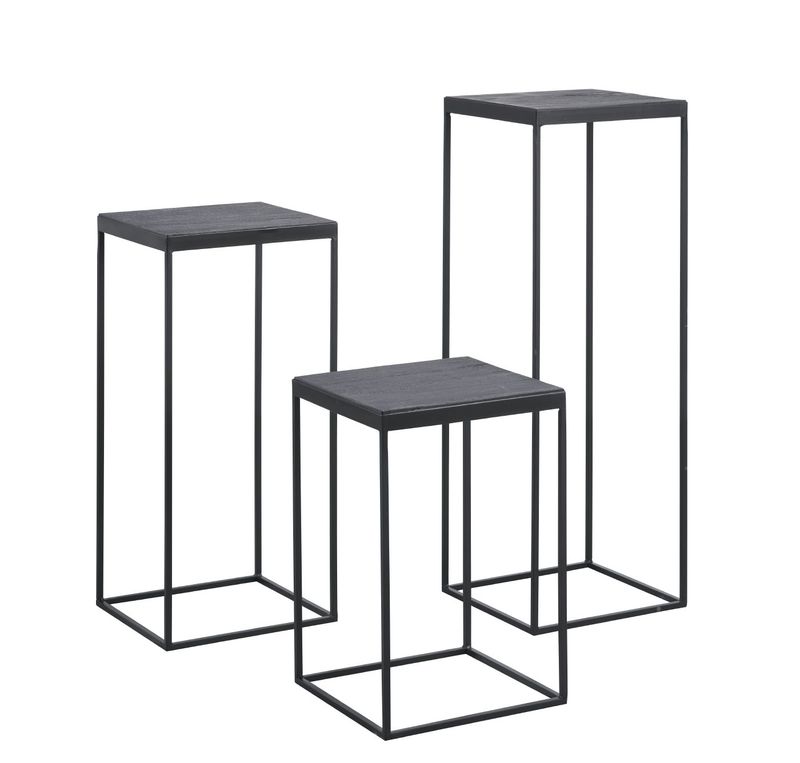 Pedestal Trentino teak black