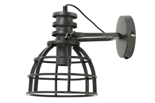 Wandlamp Apiro antiek zwart