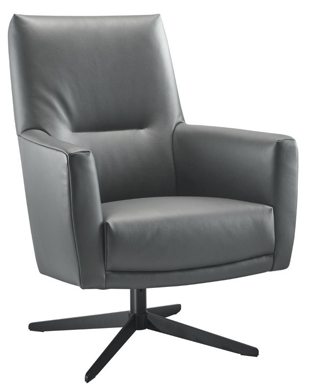 Draaifauteuil Morini pocketveren met HR-schuim zitting graphite