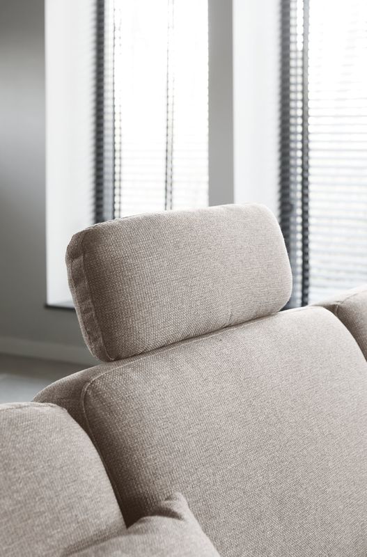 Hoekbank Mano pocketveren en viscoschuim zitting taupe