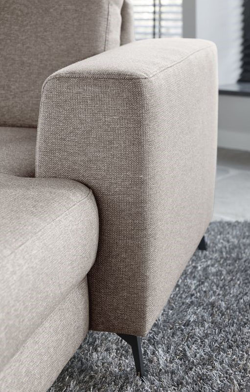 Hoekbank Mano polyether zitting taupe