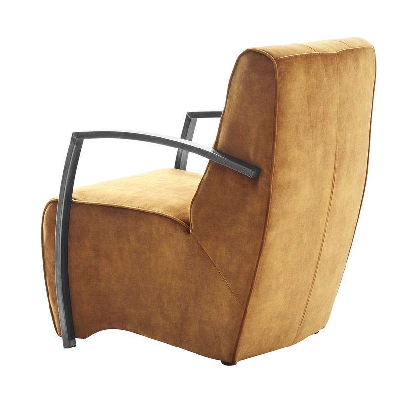 Fauteuil HR-schuim/viscoschuim zitting cognac