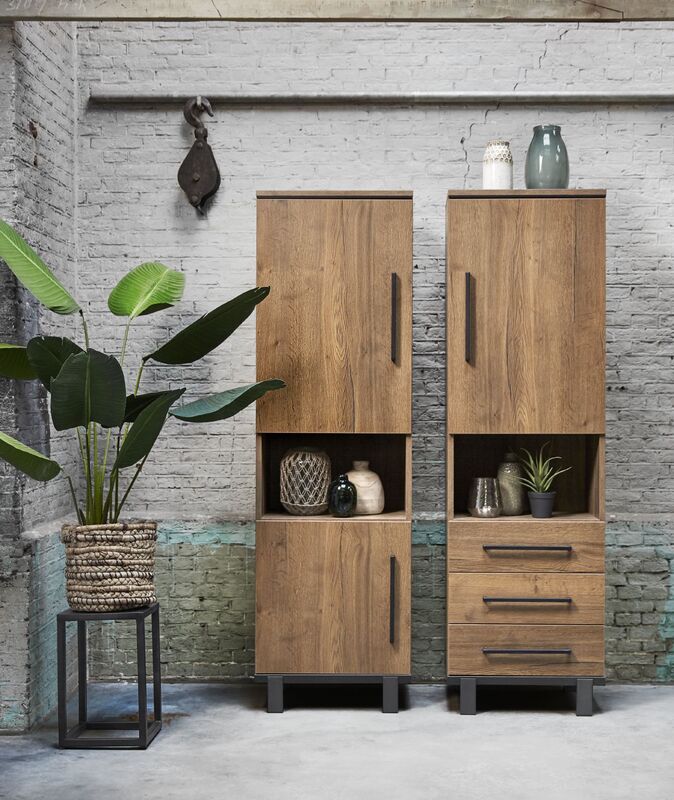 Bergkast Adanti 200 x 60 tabacco decor