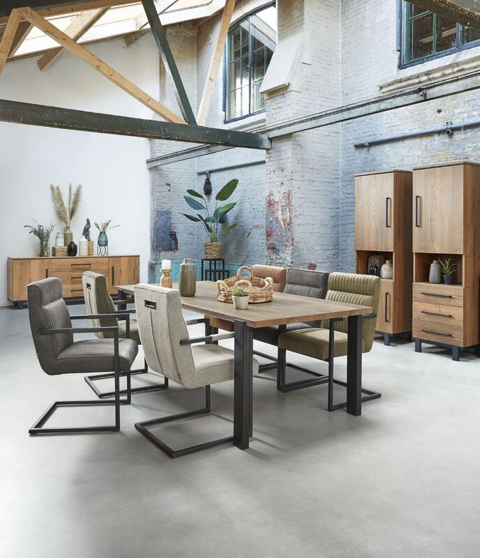 Eettafel Adanti 140 x 85 tabacco decor