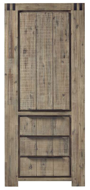 Boekenkast Bassano 200 x 88 rough warm grey