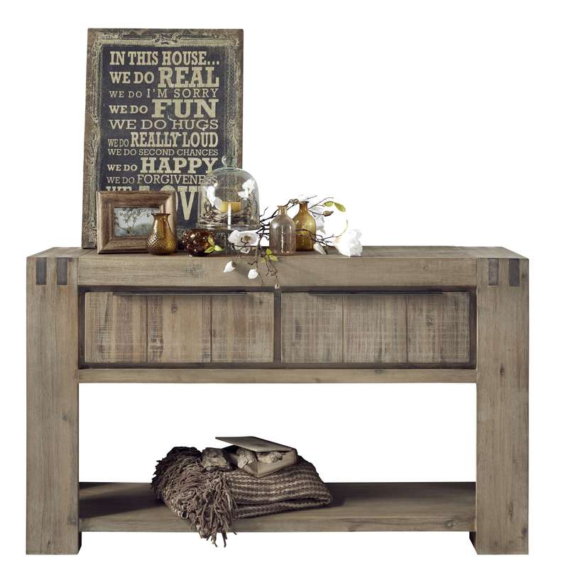 Wandtafel Bassano 144 x 40 warm grey