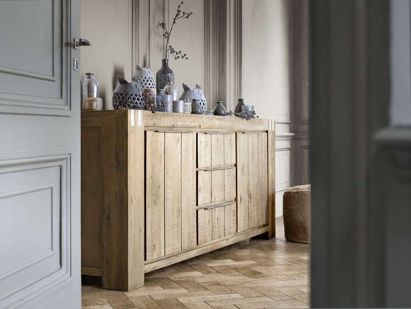 Dressoir Bassano 200 x 86 rough warm grey