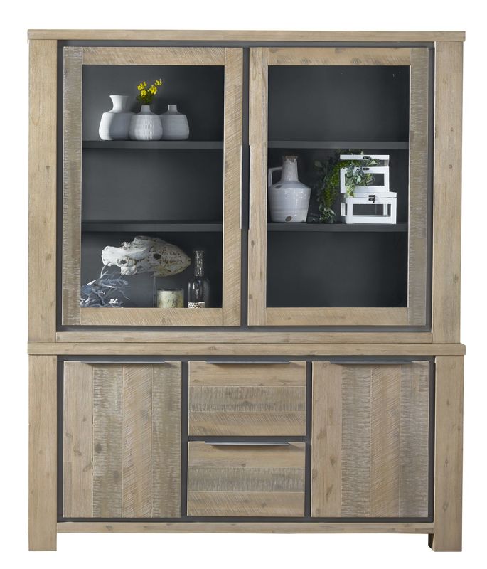 Vitrinekast Robusto 200 x 168 vintage grey