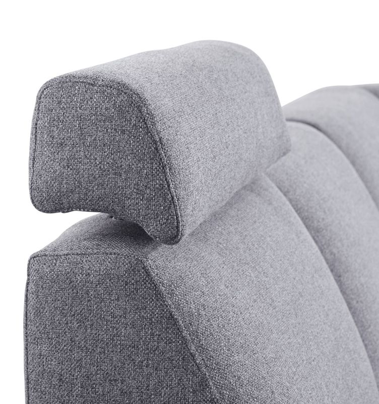 Hoekbank Puento HR-schuim zitting met relaxfunctie grey