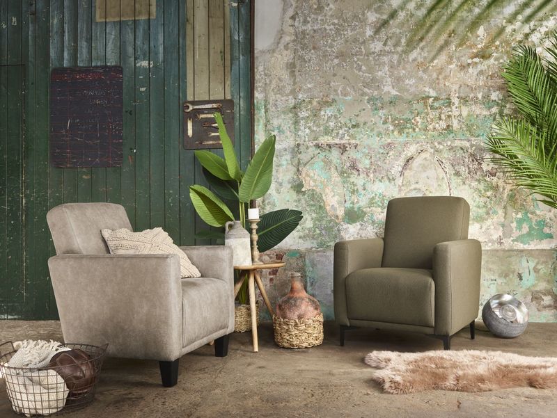 Fauteuil Andora HR-schuim zitting liver