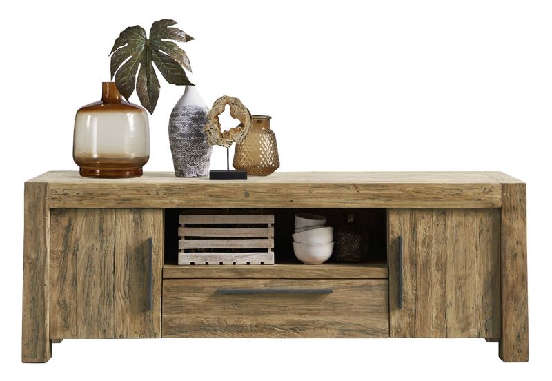 Tv-meubel Travi 55 x 156 teak black wash