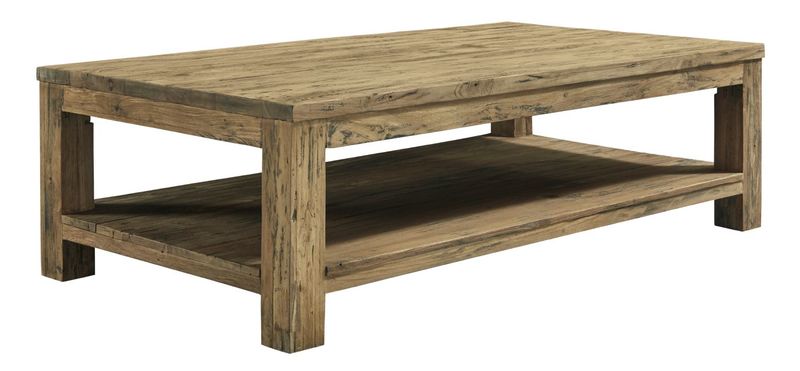 Salontafel Travi 140 x 75 teak black wash