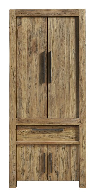 Opbergkast Travi 201 x 86 teak black wash