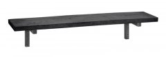 Wandplank Fermano black, 90x20 cm