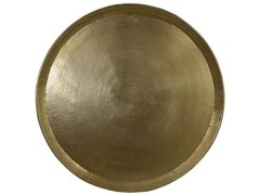 Bord Benfito goud metaal, 40 cm