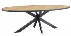 Eettafel Novaro 230 teak mix rough
