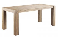 Eettafel Salzburg 140x85 smoke white brushed